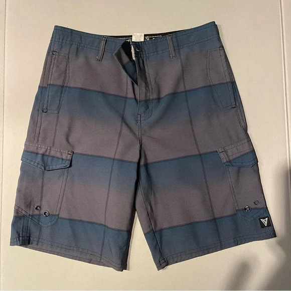 Univibe AMPHIBIOUS Walking Short  Boardshort WATER Swimming Blue L sz 14 - Picture 7 of 10